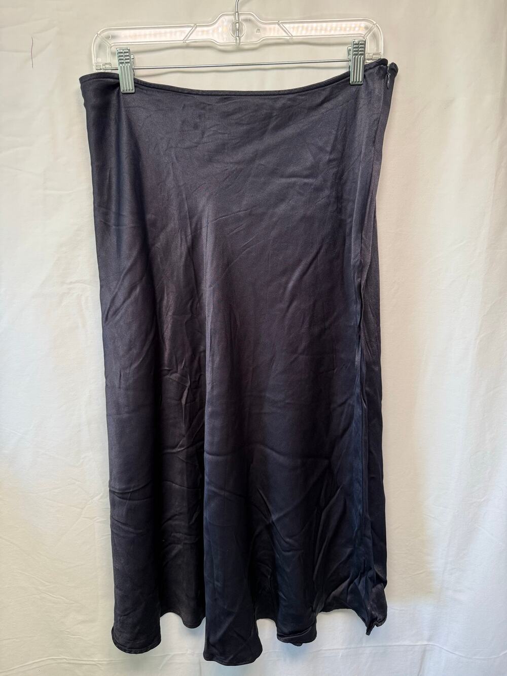 Boden Simple Bias Navy Blue Slip Skirt, Size 14 (UK 18)